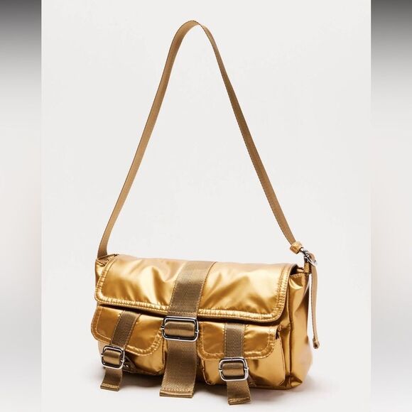 ❌SOLD❌ FN Y2K-Style Shoulder Handbag - Gold - Picture 3 of 3